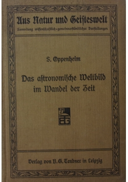 Das astronomische Weltbild im Wandel der Zeit, 1906 r.
