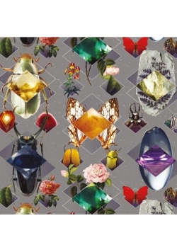 Karnet kwadrat z kopertą Beetles and Jewels