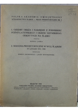 Prace prehistoryczne Nr 3 1938 r