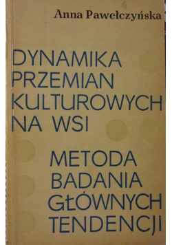Dynamika przemian kulturowych na wsi