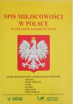 Spis miejscowości w Polsce w układzie alfabetycznym
