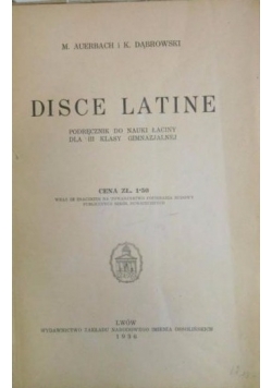 Disce Latine IV 1936 r