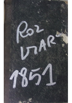 Rocznik Rozkrzewiania Wiary, 1851r.