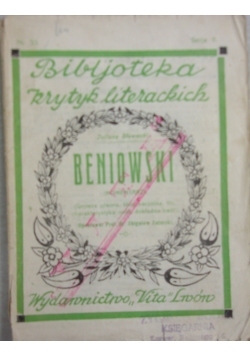 Beniowski, 1928 r.
