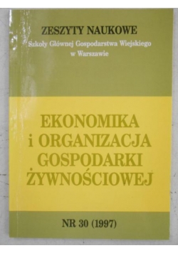 Ekonomika i organizacja gospodarki żywnościowej