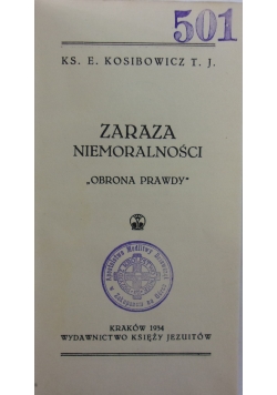 Zaraza niemoralności, 1934 r.