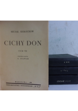 Cichy Don. Zestaw 4 książek, ok 1935 r,.
