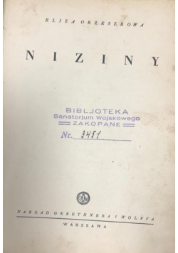 Niziny, 1938 r.