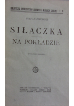 Siłaczka na pokładzie, 1928