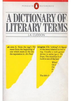 A Dictionary of Literary  Terms