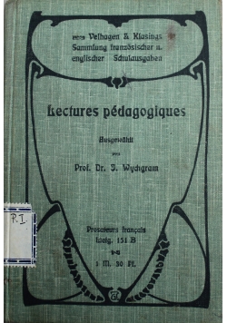Lectures Pedagogiques 1904 r.