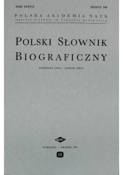 Polski słownik biograficzny Zeszyt 145
