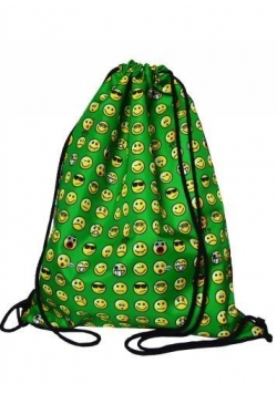 Worek szkolny plecak WR103 Emoji zielony MESIO
