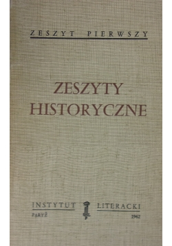 Zeszyty historyczne, zeszyt 1