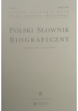 Polski słownik biograficzny zeszyt 206 Tom L/3