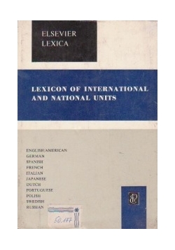 Lexicon of international and national units