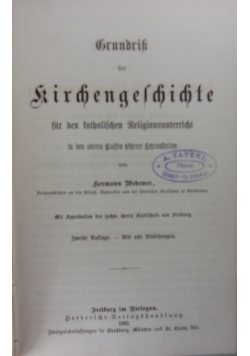 Grundriss der kirchengeschichte, 1882 r.