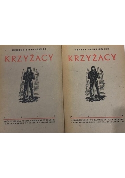 Krzyżacy Tom I-II - 1945 r., 2 książki
