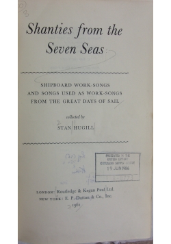 Shanties from the seven seas