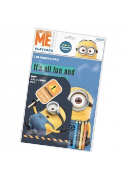 Minionki. Dwie kolorowanki z kredkami