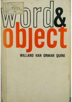 Word and object