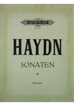 Haydn sonaten III