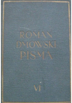 Pisma, Tom VI, 1937r.