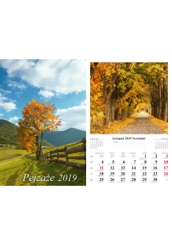 Kalendarz 2019 wieloplanszowy Pejzaże
