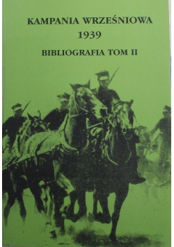 Kampania wrześniowa 1939 bibliografia tom II