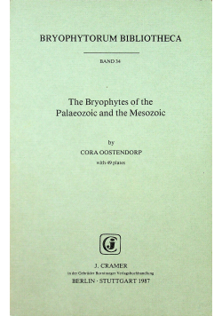 The Bryophytes of the Palaeozoic and the Mesozic