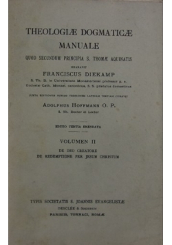Thelogie dogmatice manuale 1935r.