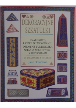 Dekoracyjne szkatułki
