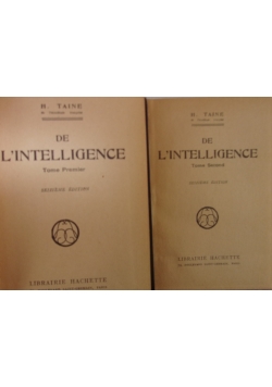 De L'Intelligence, tom I-II