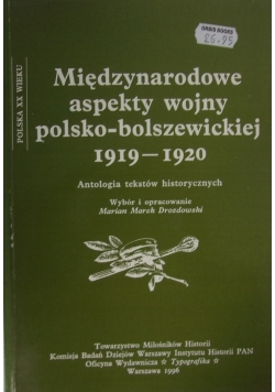 Międzynarodowe aspekty wojny polsko-bolszewickiej 1919-1920