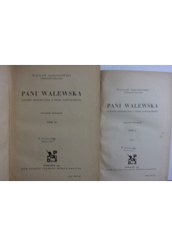 Pani Walewska. Zestaw 2 książek, 1930 r.