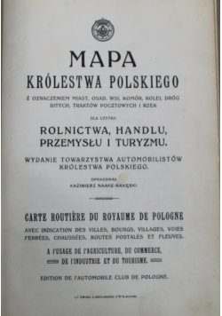 Mapa Królestwa Polskiego 1913 r.