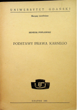 Podstawy prawa karnego