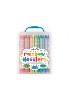 Kredki tęczowe akwarelowe 36 kredek+ pędzelek