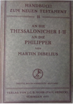 An die Thessalonicher I-II, 1937 r.