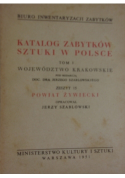 Katalog zabytków sztuki w Polsce. Tom I, zeszyt 15