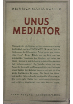 Unus Mediator,1950 r.