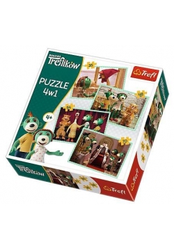 Puzzle 4w1 Nowi przyjaciele TREFL
