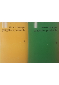 Nowa księga przysłów polskich 2 tomy