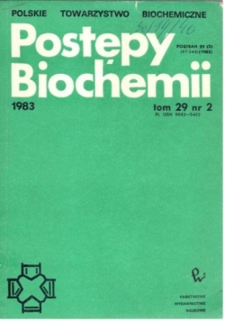 Postępy biochemii, tom 29 nr. 2