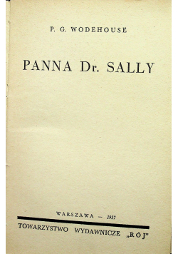Panna Dr Sally 1937r