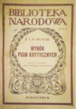 Wybór pism krytycznych
