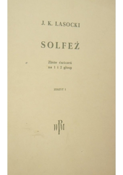 Solfeż Zbiór ćwiczeń na 1 i 2 głosy