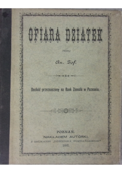 Ofiara dziatek, 1887 r.
