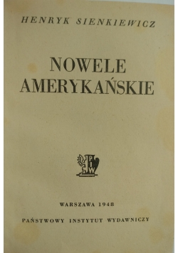 Nowele amerykańskie, 1948 r.