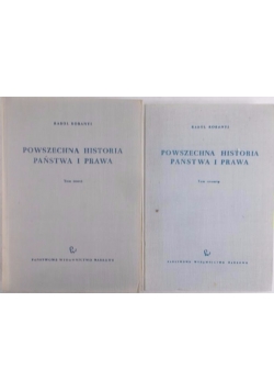 Powszechna historia państwa i prawa, Tom III-IV